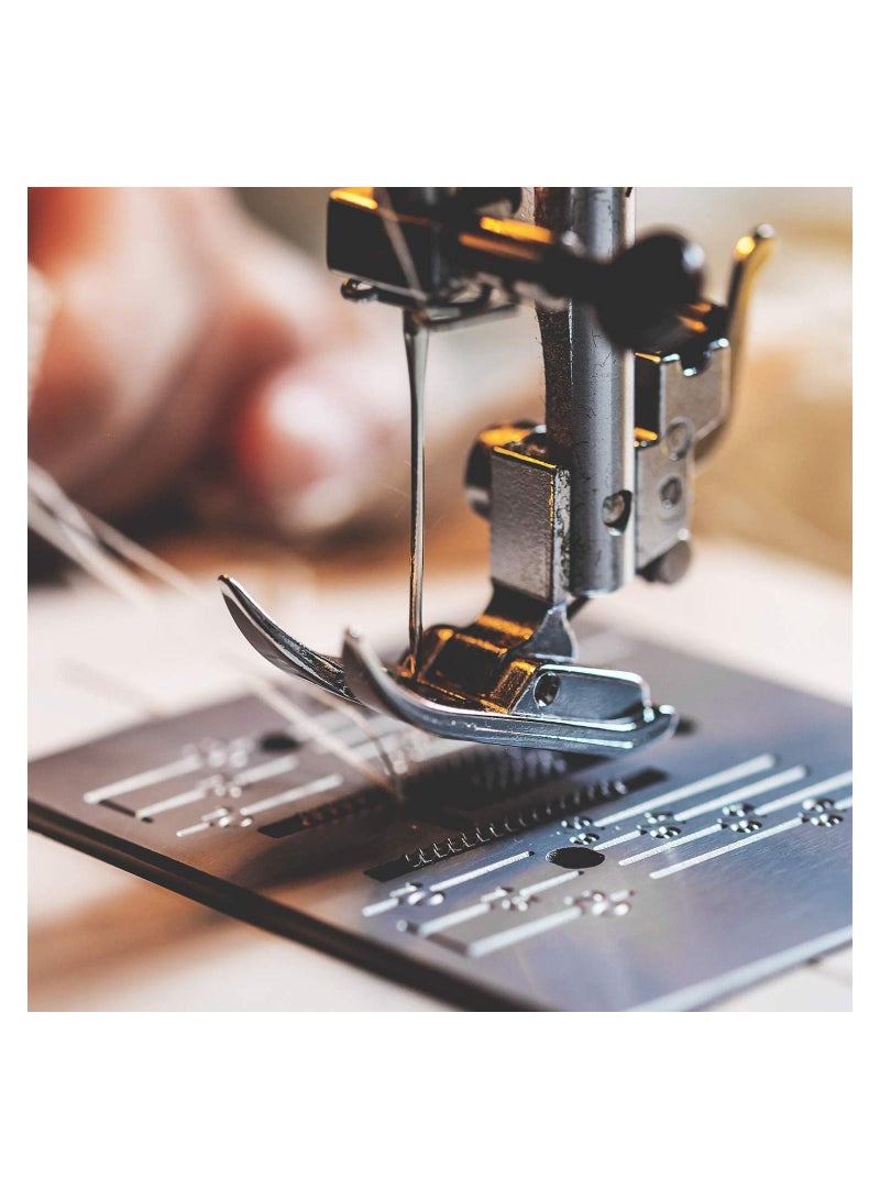 6pcs Straight Stitch Foot Snap On Sewing Machine Presser Will Fit for Singer, Brother, Janome, Toyota, Etc Domestic Machines, Zig Zag Most Machines