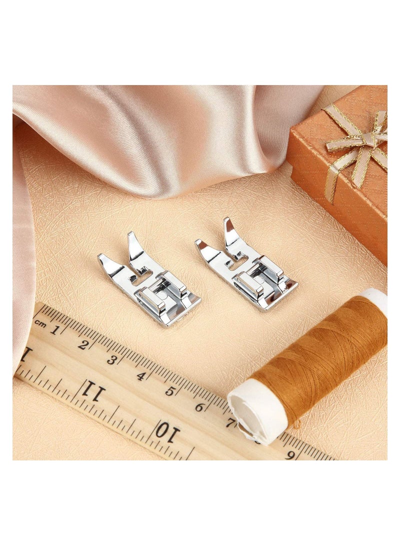 6pcs Straight Stitch Foot Snap On Sewing Machine Presser Will Fit for Singer, Brother, Janome, Toyota, Etc Domestic Machines, Zig Zag Most Machines