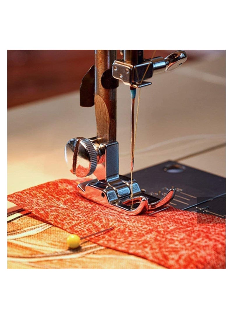 6pcs Straight Stitch Foot Snap On Sewing Machine Presser Will Fit for Singer, Brother, Janome, Toyota, Etc Domestic Machines, Zig Zag Most Machines