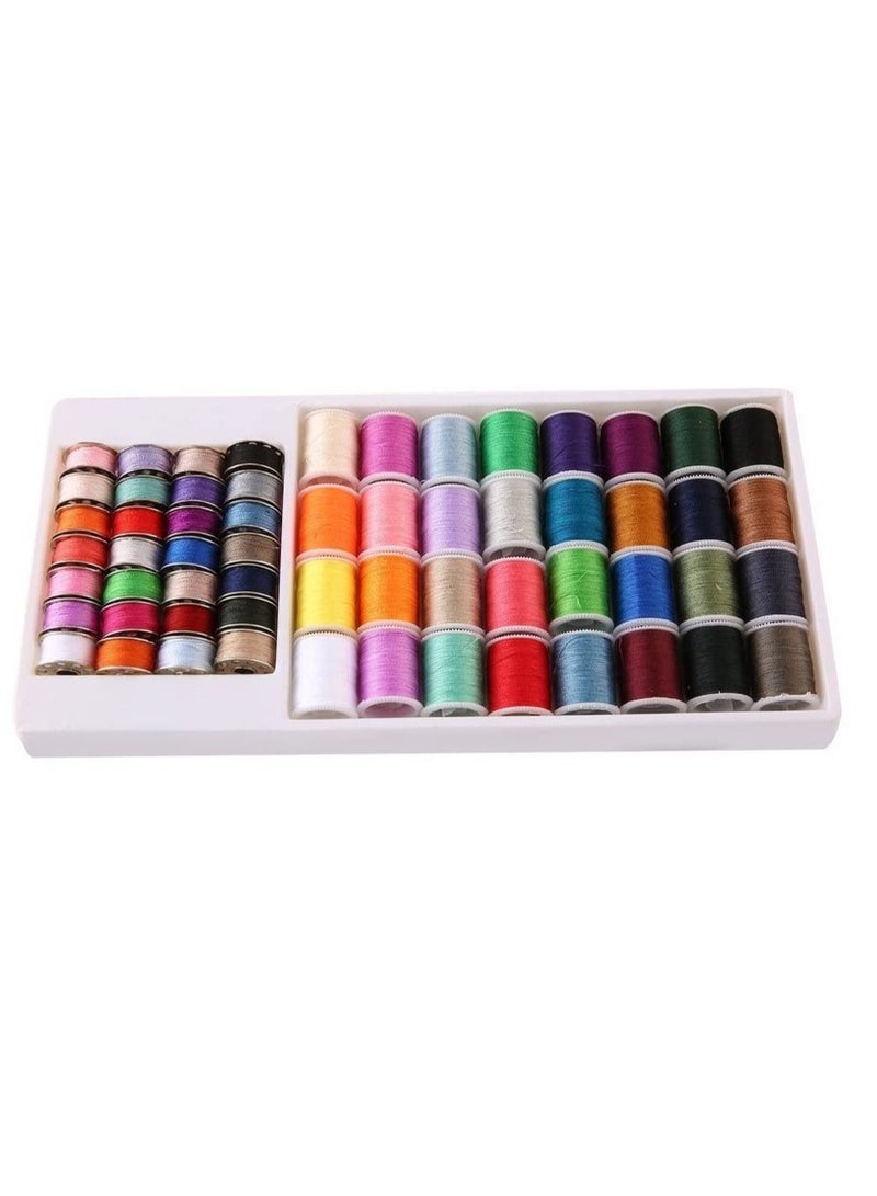 60 Pcs Colors Mini Sewing Thread Spools and Bobbins for Machine, Hand