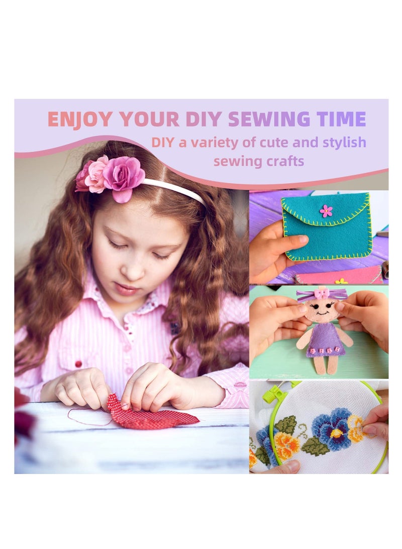 Portable Sewing Kit for Beginners - Travel-friendly Mini Set with Scissors, Thimble, and Tape Measure Emergency Repairs DIY Projects