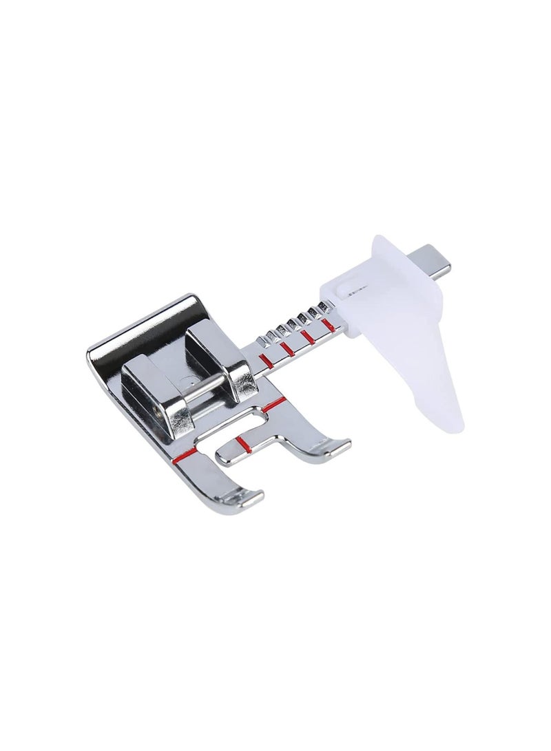 Adjustable Guide Sewing Machine Presser Foot, Fits for Low Shank Domestic Machine, Snapping On Brother, Babylock, Singer, Janome , Juki, New Home and More Machines