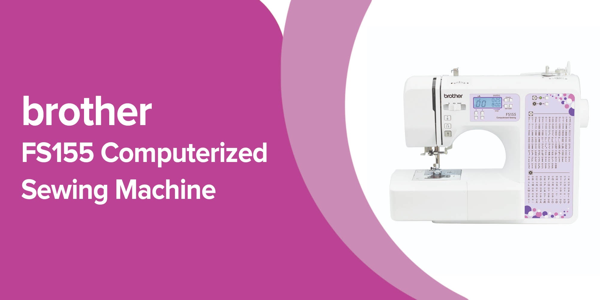 FS155 Computerized Electric Sewing Machine with LCD Display wide array of professional features 100 Built-in Utility and Decorative Stitches |55 Built-in Character Stitches and Quickset Drop-in |FAST bobbin winding system and Start/stop button | Reverse/auto lock button and Slide sewing speed controller | Max stitch width 7mm and Max stitch length 5mm |White color |  Made in Vietnam
Bobbin FS155 White