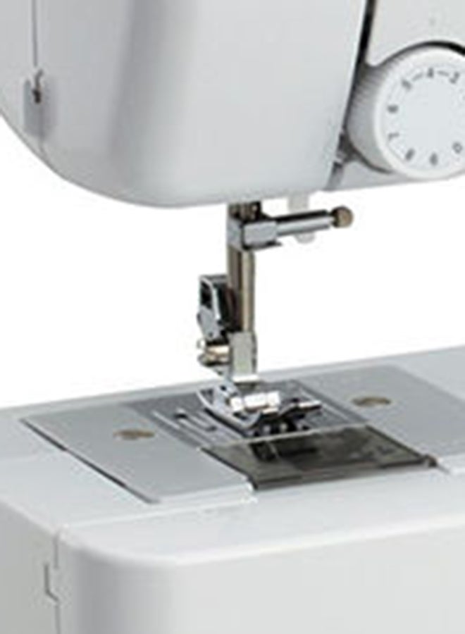 Compact Electric Sewing Machine Easy To Use Sewing And Mending Machine | Featuring 14 Range Of Stitches And Free Arm Conversion This 4-Step Buttonhole | Top Load Bobbin System And Led Sewing Light | An Instructional Dvd For Easy Setup And Operation | Made In Vietnam JA-1400 White