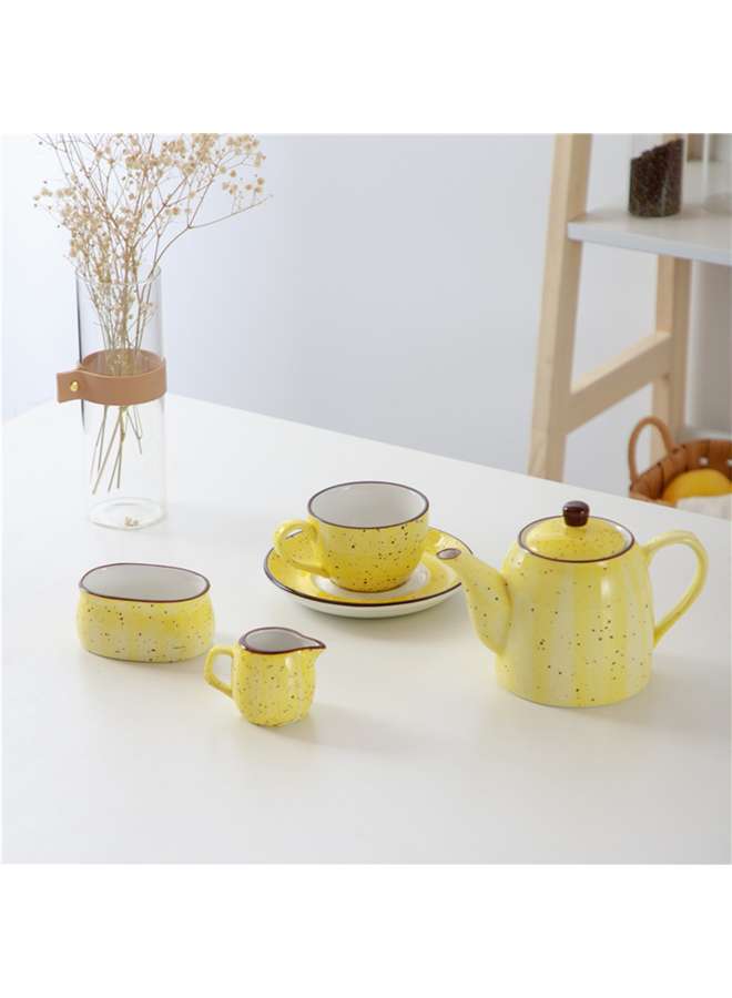 Decorative Porcelain Yellow Creamer 120 ml