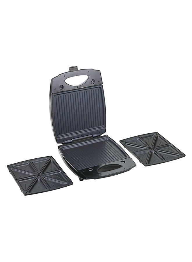 Sandwich Maker + Grill With 4 Slot Non-Stick 1400.0 W TS4080-B5 Black