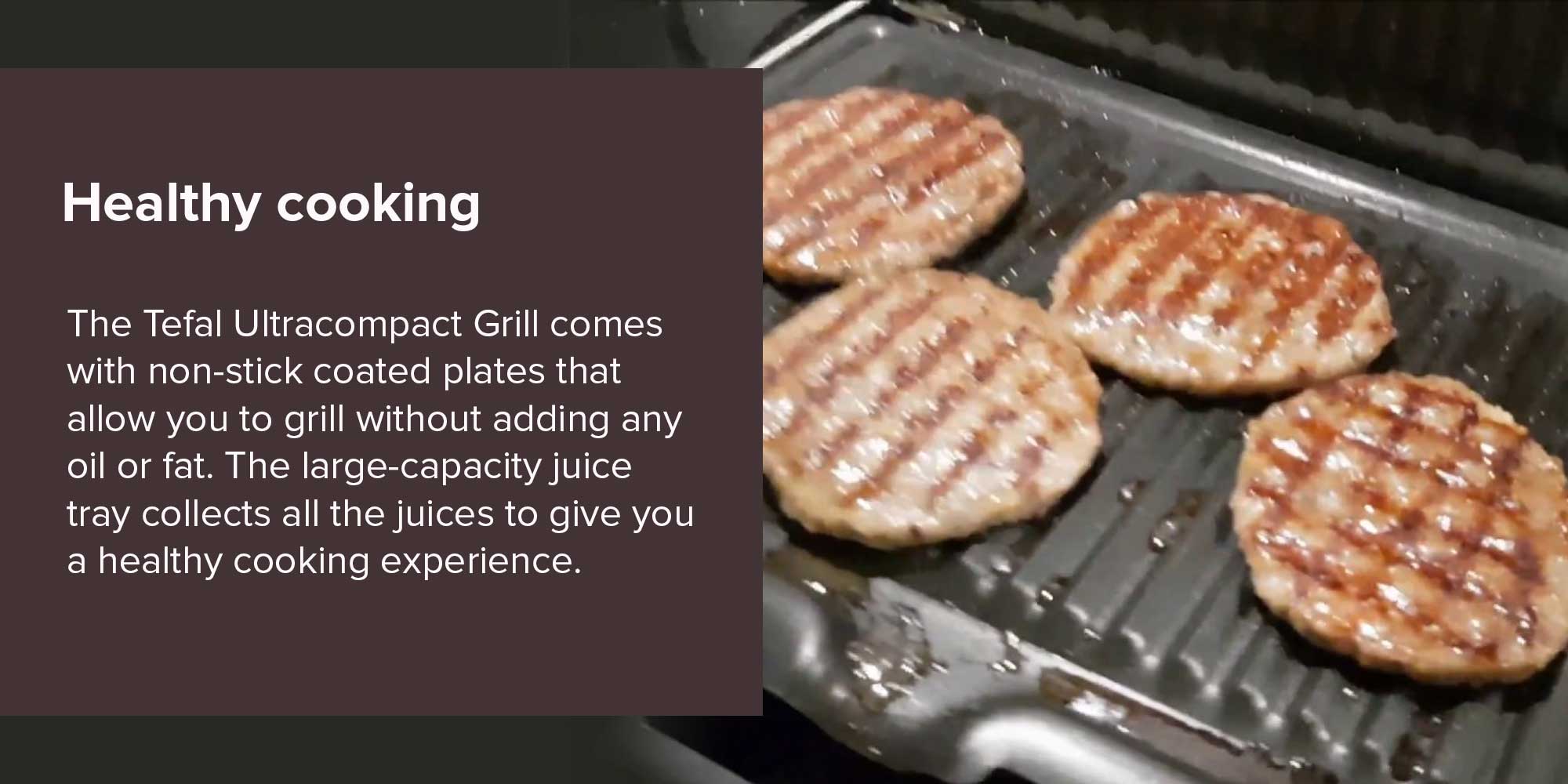 Grill | Ultra compact Barbecue / BBQ Grill / Sandwich Maker |  Silver | 2 Years Warranty GC302B28 Silver