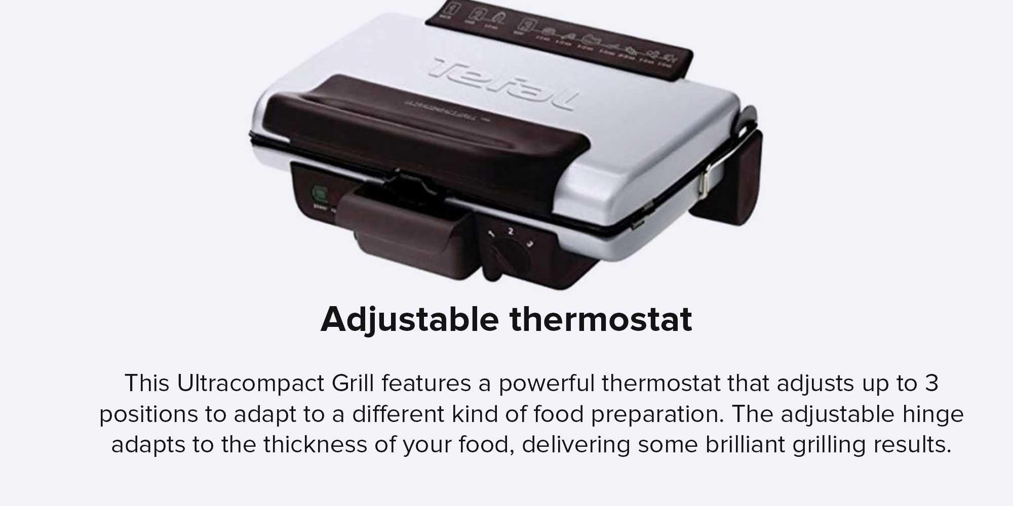 Grill | Ultra compact Barbecue / BBQ Grill / Sandwich Maker |  Silver | 2 Years Warranty GC302B28 Silver