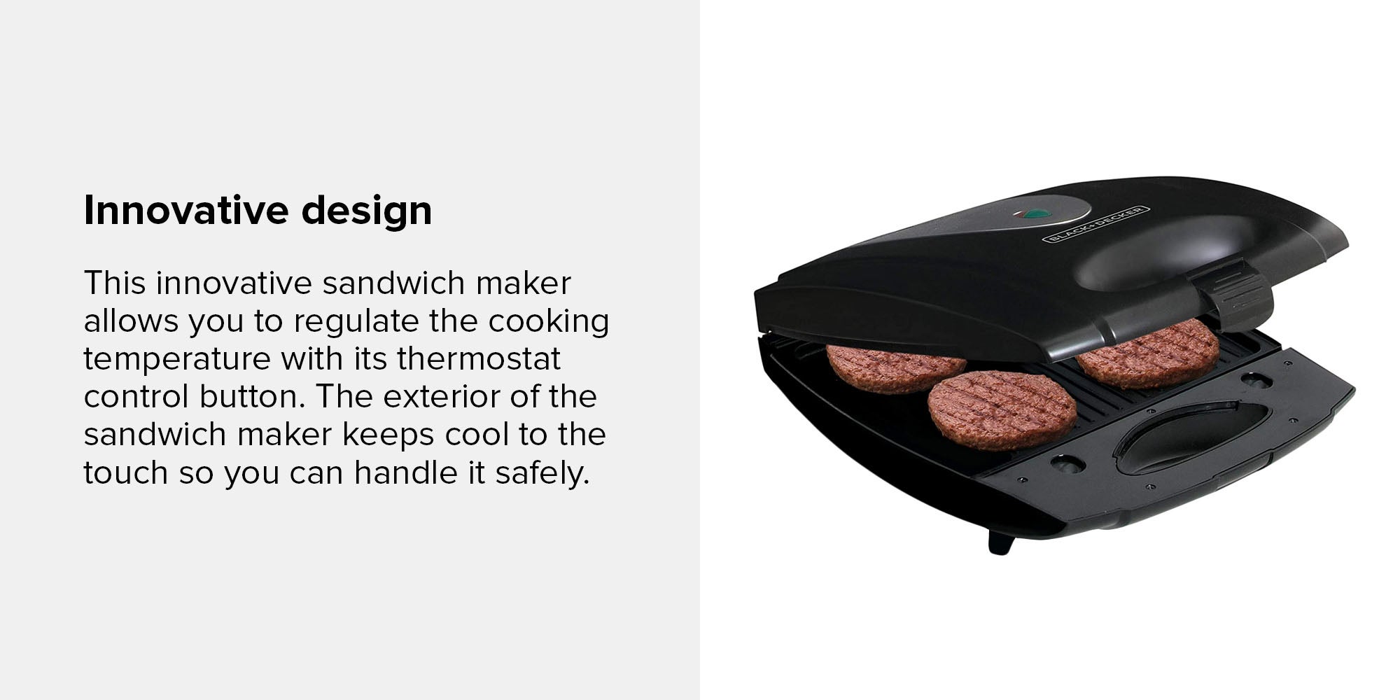 Multiple sandwich maker - 1400w, TS4080 1400.0 W TS4080-B5 Black/Grey