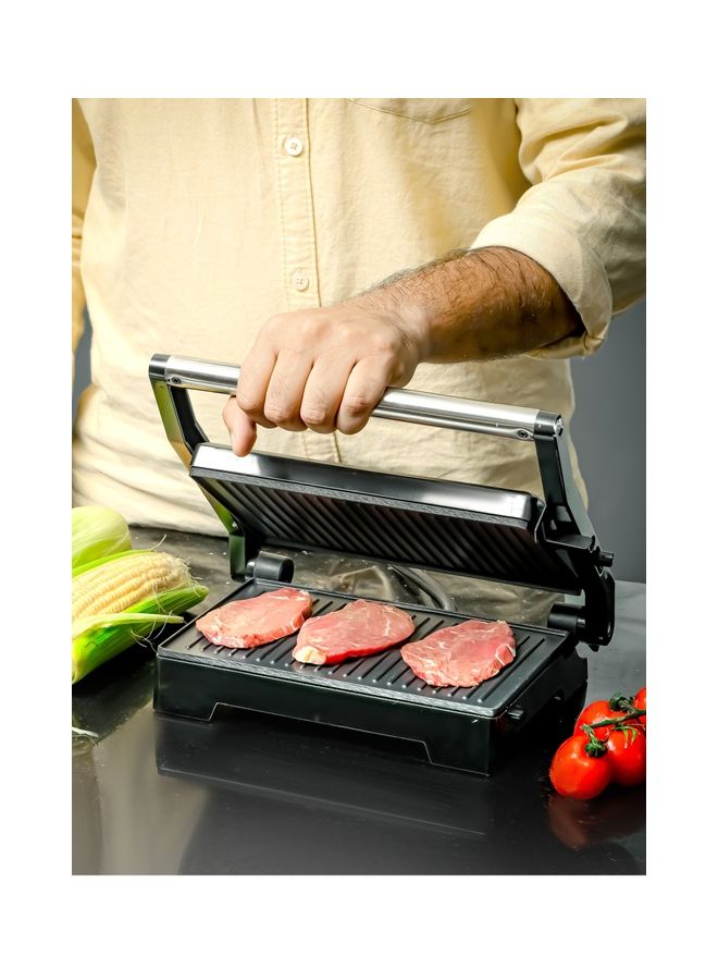 Stainless Steel Grill Maker 1000 W KNGM6273 Silver