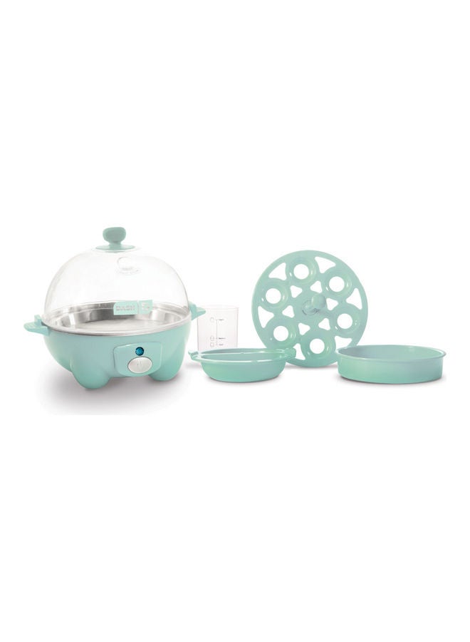 Rapid Egg Cooker: 6 Egg Capacity Electric Egg Cooker For Hard Boiled Eggs, Poached Eggs, Scrambled Eggs, Or Omelets With Auto Shut Off Feature 360 W DEC005AQ Green/Clear