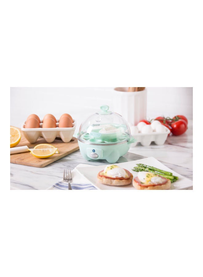 Rapid Egg Cooker: 6 Egg Capacity Electric Egg Cooker For Hard Boiled Eggs, Poached Eggs, Scrambled Eggs, Or Omelets With Auto Shut Off Feature 360 W DEC005AQ Green/Clear
