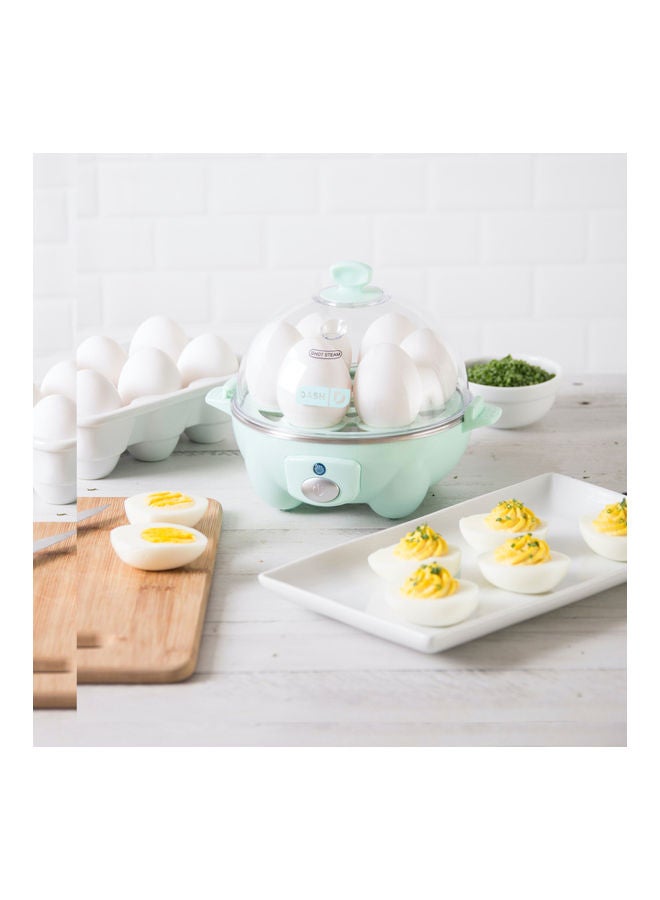 Rapid Egg Cooker: 6 Egg Capacity Electric Egg Cooker For Hard Boiled Eggs, Poached Eggs, Scrambled Eggs, Or Omelets With Auto Shut Off Feature 360 W DEC005AQ Green/Clear