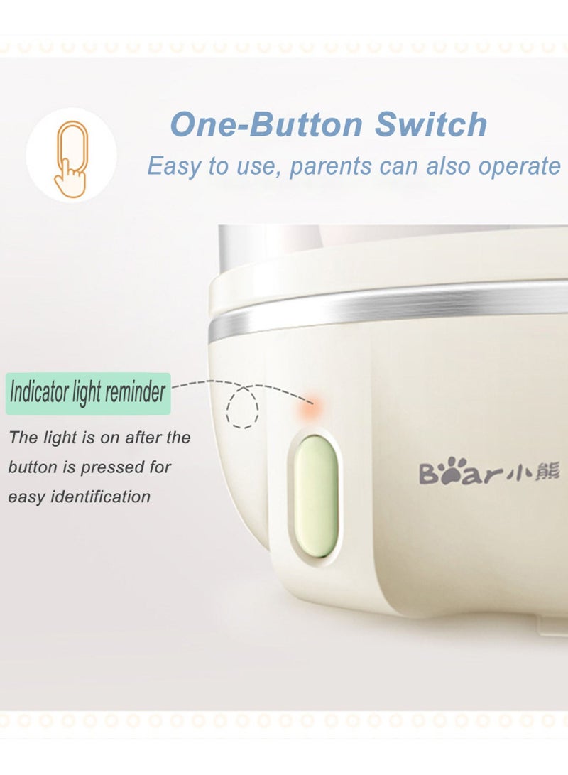 Multifunctional Mini Electric Rapid Egg Boiler Boiler 1-14 Egg Capacity Double Layer Breakfast Egg Boiler Steamer for Cooking Scrambled Egg Rolls Poached Egg Steamed Vegetable Dumplings