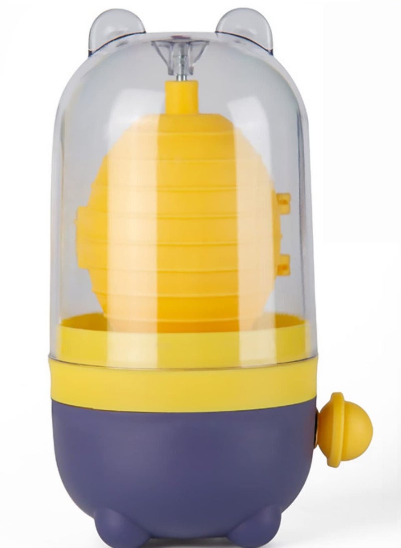 Golden Egg Maker Hand-Pull, Egg Scrambler Shaker, Kitchen Cooking Tools Whisk Spinner Gadgets, Suitable For Making Hard Boiled Eggs