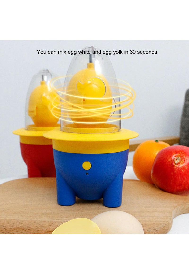 Electric Egg Spinner, Portable Egg Spinner Scrambler in Shell, Egg White and Yolk Spin Mixer Egg Scrambler for Making Hard Boiled Golden Eggs, With USB Charging, for Kitchen Cooking