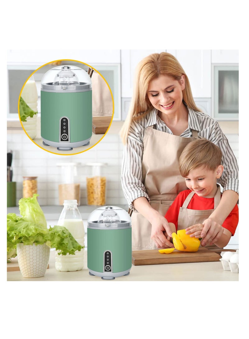 Electric Egg Yolk Mixer, Boiled Golden Egg Separator, Wireless Egg Spinning Maker, Egg Scrambler in Shell Shaker with USB Charger, for Home Kitchen Cooking Baking Mixing Egg (Green)