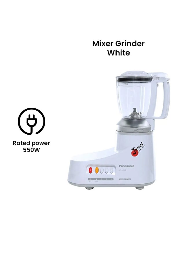 Electric 3-Jar Mixer And Grinder 550.0 W MX-AC300 White