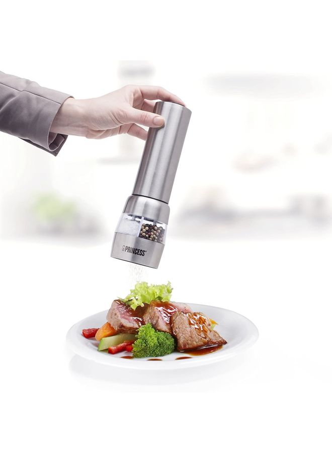 Electric Salt And Pepper Mill PRN.3010 Silver