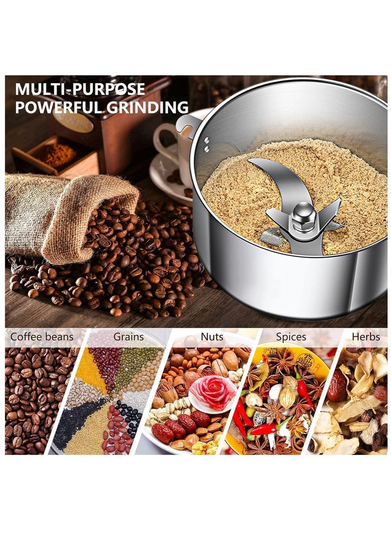 LETWOO 150g Portable Grain Grinder Herb Grain Spice Cereal Mill Grinder Flour Powder Machine Grinding Machine High Speed Food Processor