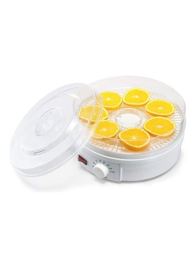 Electric Food Dehydrator with 5 Stackable Layer White 200grams