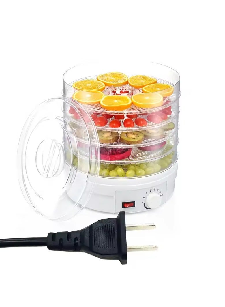 Fruit Dryer Electric Circular Large Food Dehydrator Vegetable and Fruit Dryer Temperature Adjustable 360 Rotating Fruit Vegetable Meat and Beef Dryer Dryer