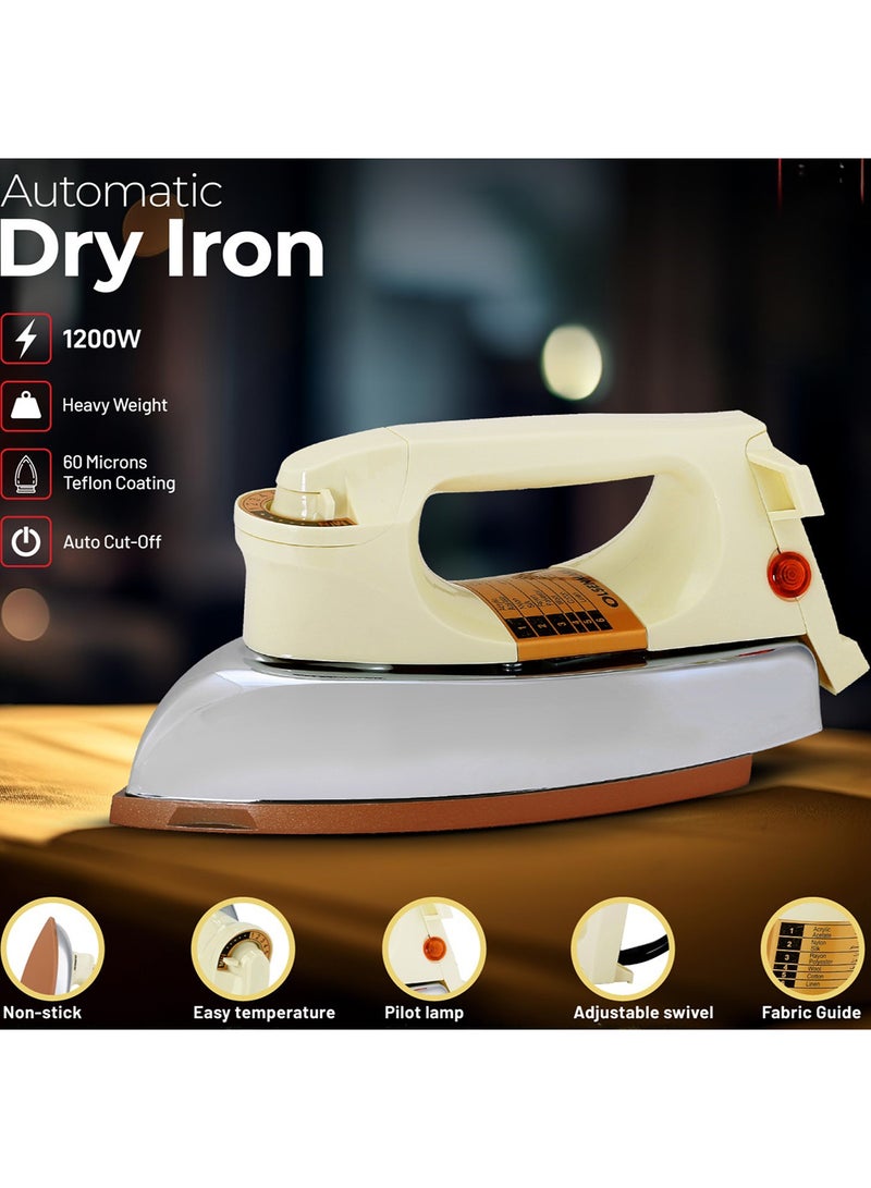 Dry Iron 1200 W OMDI1503 Beige/Silver