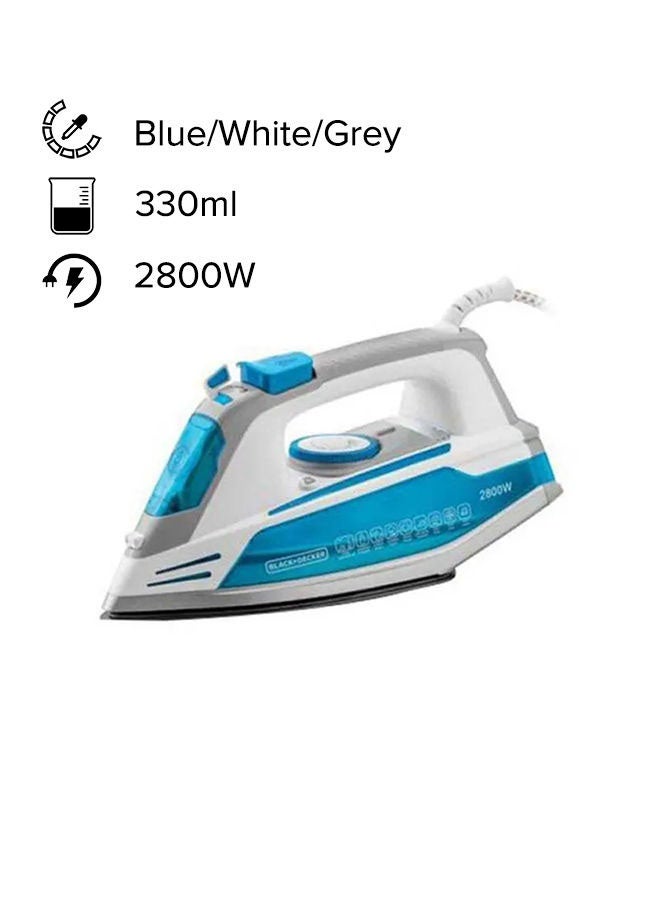 Steam Iron 330.0 ml 2800.0 W X2800-B5 Blue/White/Grey