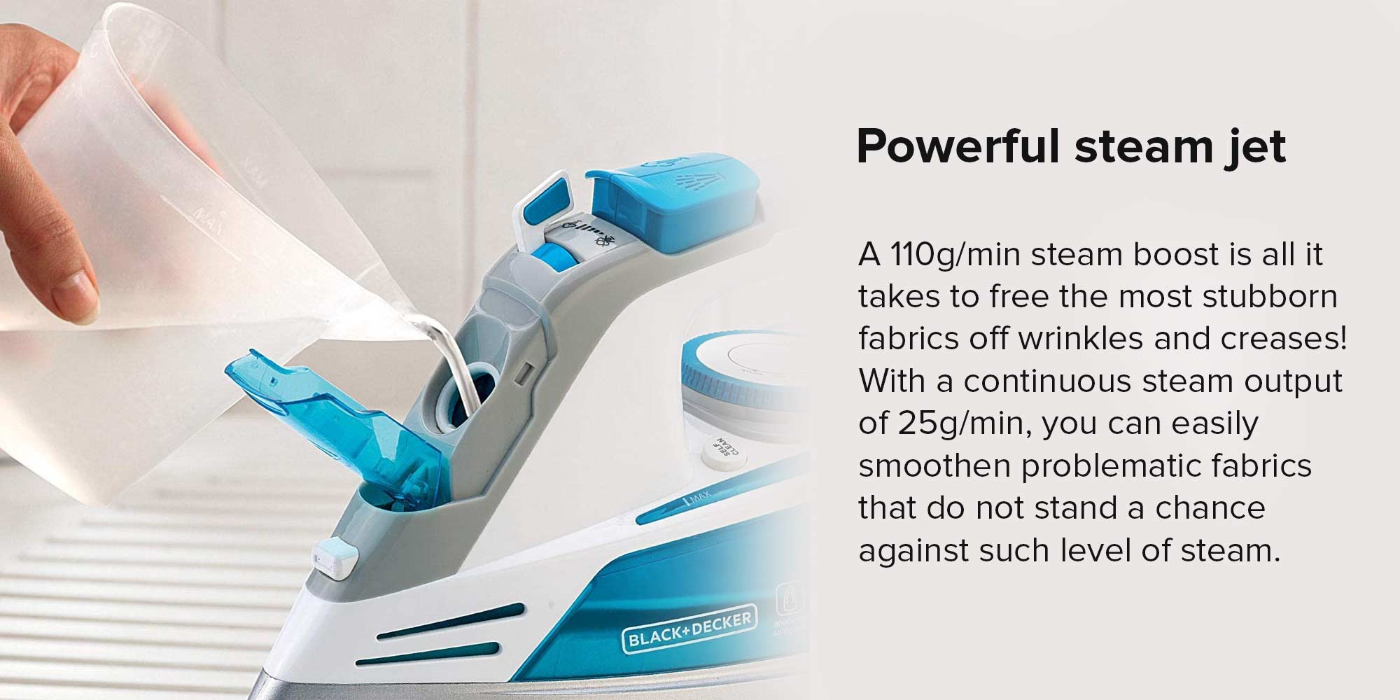 Steam Iron 2800 Watt 2800.0 W X2800-B5 White/Blue