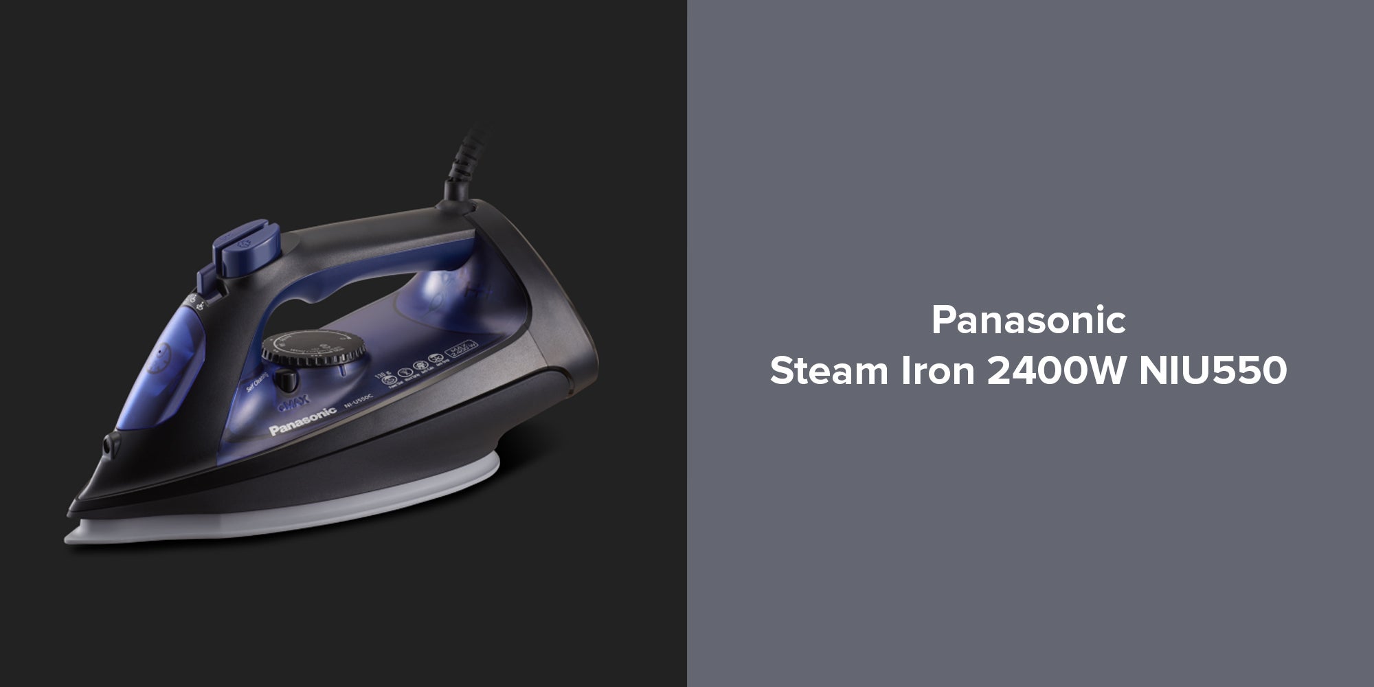 Steam Iron 2400 W NIU550 Blue/Black/Grey