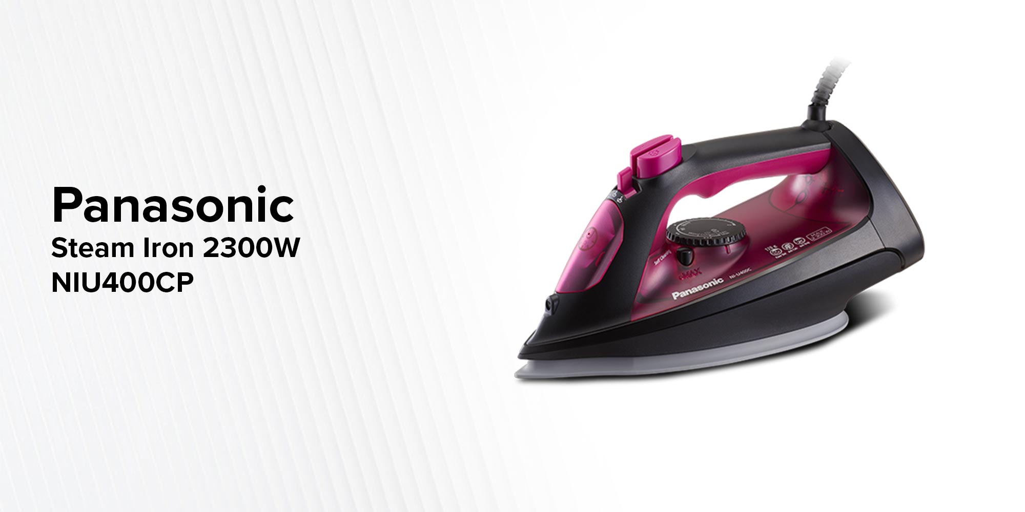 Steam Iron 2300W 1 L 2300 W NIU400CP Pink/Black/Grey