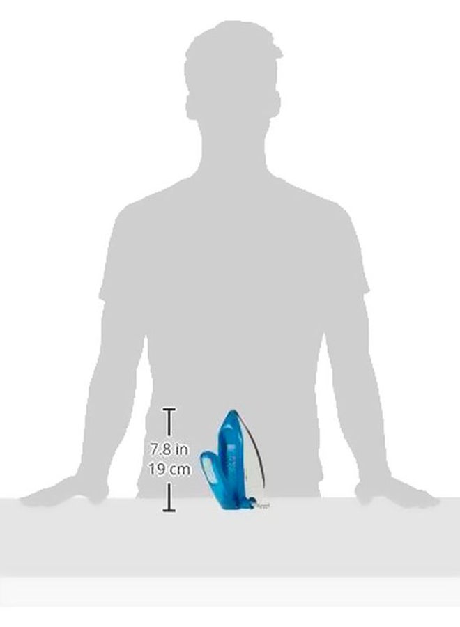 Retractable Handle Steam Iron 40.0 ml 1085.0 W TI250 Blue/White