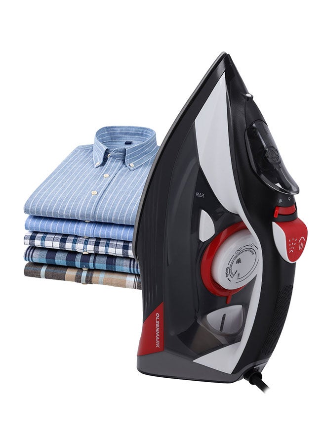 Steam Iron With Water Tank 350 ml 2200 W OMSI1838 Black/Red