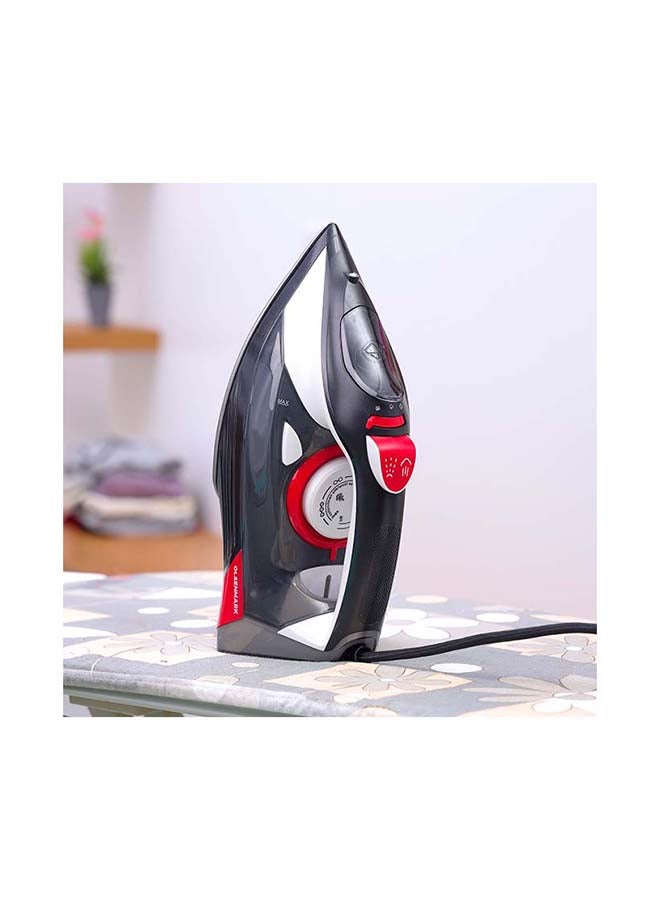 Steam Iron With Water Tank 350 ml 2200 W OMSI1838 Black/Red