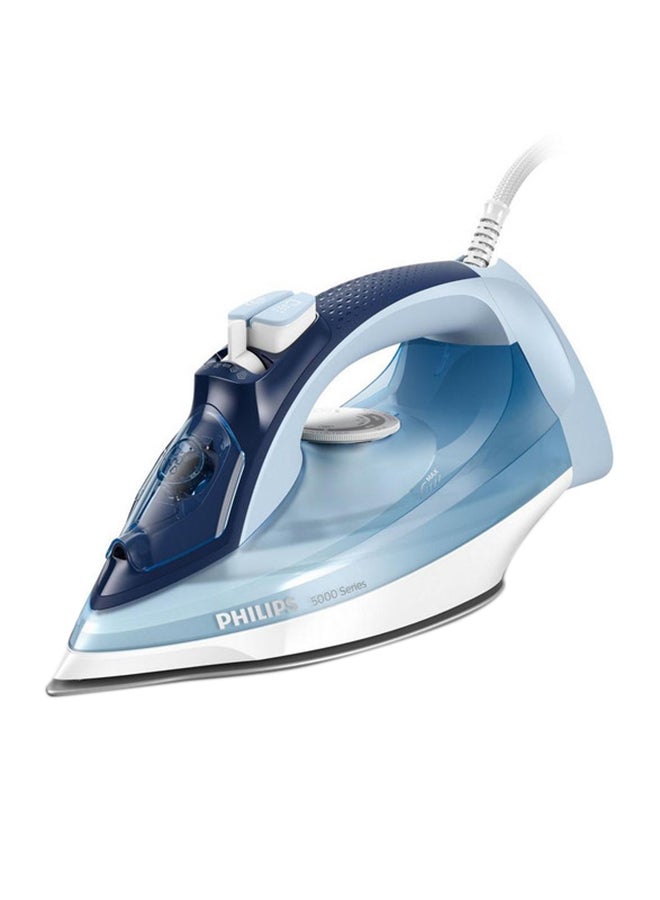 5000 Series Steam Iron - 180g Steam Boost, SteamGlide Plus 320 ml 2400 W DST5020/26 Blue/White