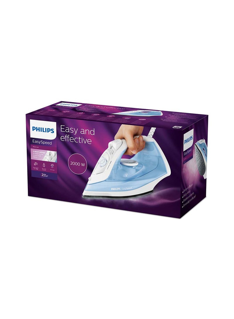 Easy Speed Steam Iron 220 ml 2000 W GC1740/26 Light Blue