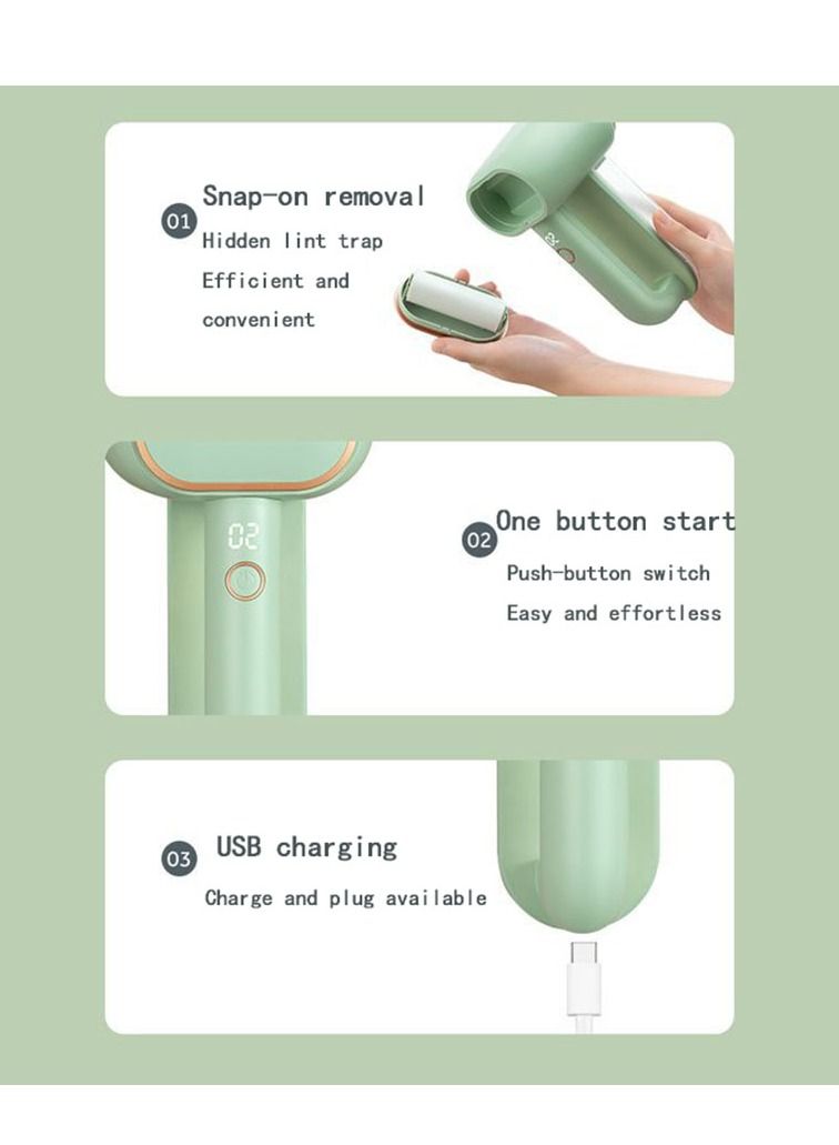 Rechargeable Fabric Shaver, Lint Remover Sweater Defuzzer Lints Fuzzs Pills Pilling Trimmer for Clothes and Furniture -Battery Operated