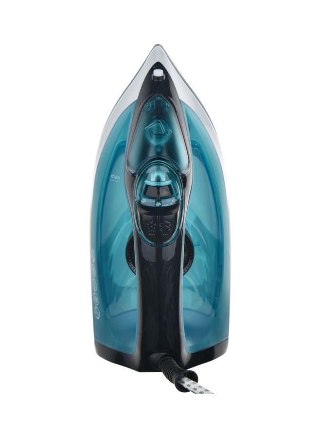 Steam Iron with Ceramic Coated Soleplate/Anti-Calc/Self Clean Function | Spray/Steam/Burst Steam and Dry | Manual Temperature Setting based on Cloth Type 220 ml 1800 W SI-5081C Blue/White