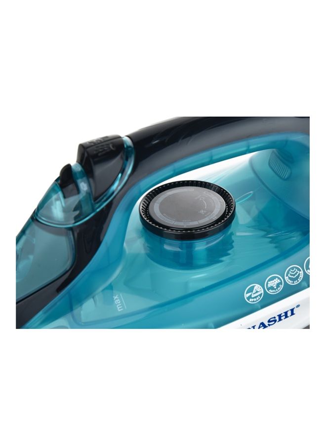 Steam Iron with Ceramic Coated Soleplate/Anti-Calc/Self Clean Function | Spray/Steam/Burst Steam and Dry | Manual Temperature Setting based on Cloth Type 220 ml 1800 W SI-5081C Blue/White