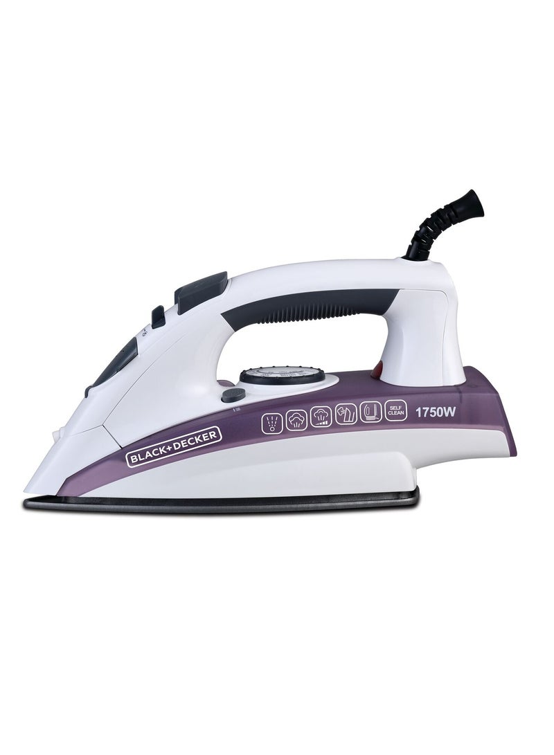 Steam iron 1750 watts -220 ml X1750 220 ml 1750 W X1750 White