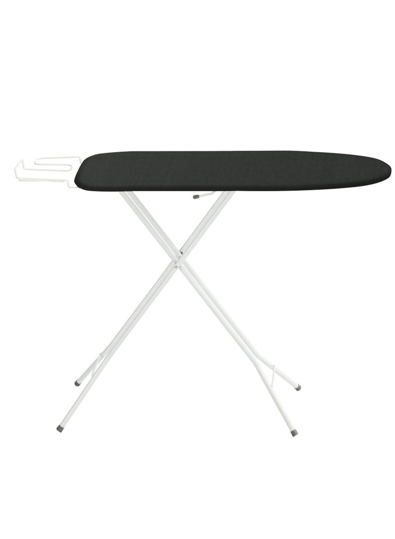 Iron Board Virgin Black Ironing Board with Iron Holder Foldable And Adjustable 96x30cm