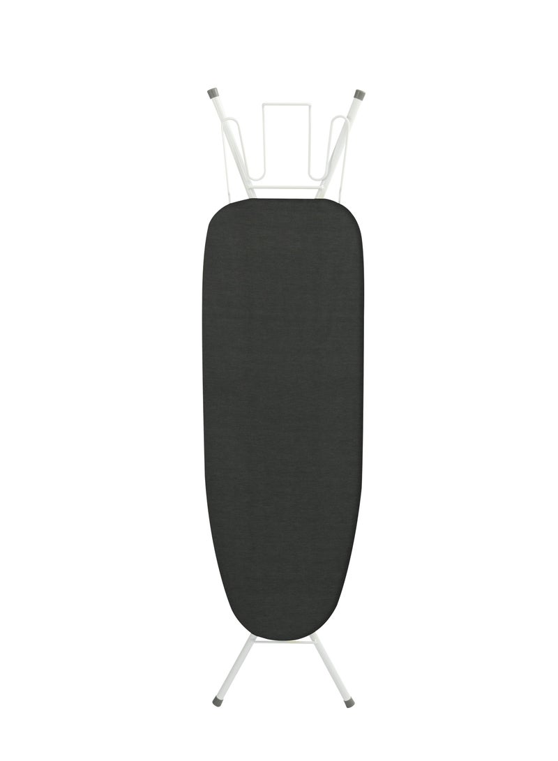 Iron Board Virgin Black Ironing Board with Iron Holder Foldable And Adjustable 96x30cm
