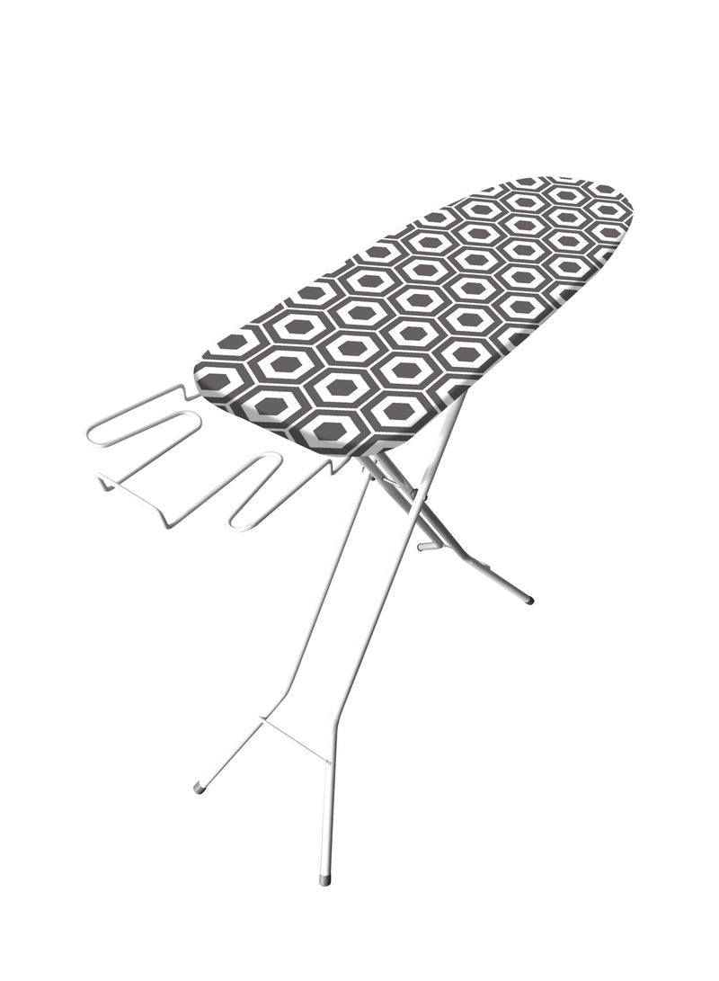Iron Board Virgin Multicolour Ironing Table With Iron Holder Foldable And Adjustable 96x30cm