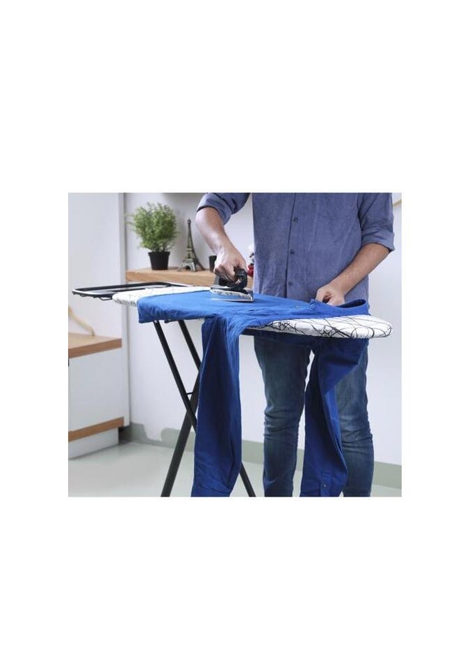 Vibgyor Ironing Board with Cotton Cover, 8mm Pad, Mesh Steel Frame Iron Board with Cover Pad Home Laundry Room Or Dorm Use Adjustable Height