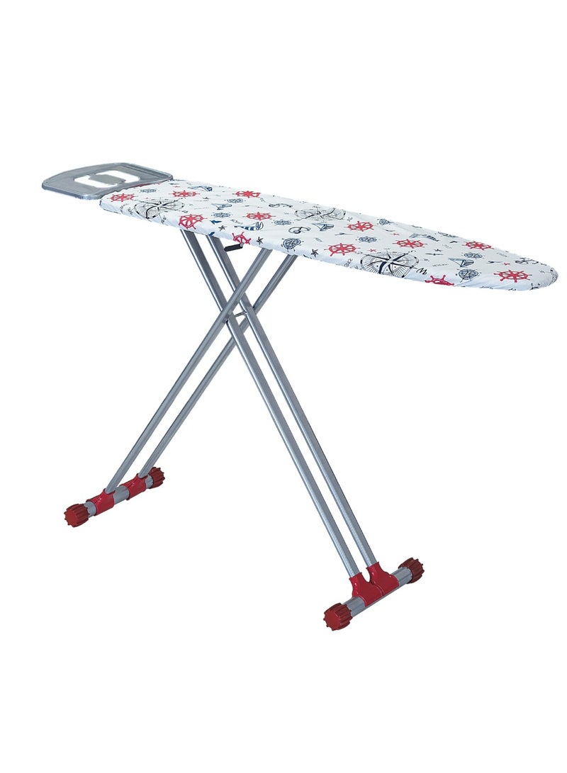 Turkey Ironing Board 110x30 CM Ironing Table with Steel Frame With Adjustable Height Mechanism Heat Resistant Cotton Cover and Iron Rest Assorted color…