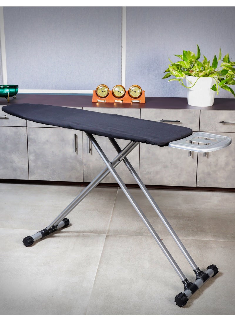 Turkey Ironing Board 110x30 CM Ironing Table with Steel Frame With Adjustable Height Mechanism Heat Resistant Cotton Cover and Iron Rest Assorted color…