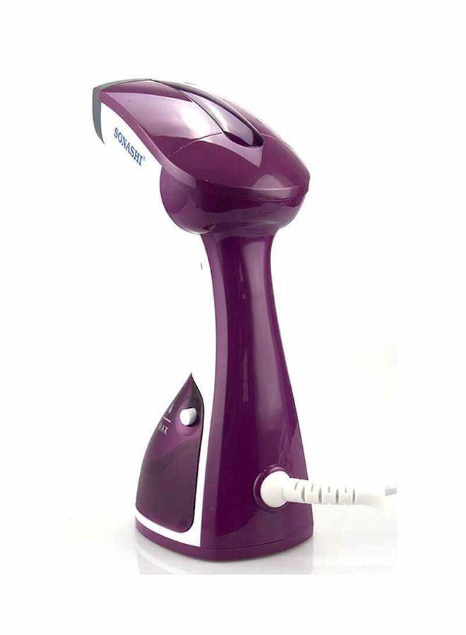 Garment Steam Iron with Water Tank Ultra Easy Wrinkle Remover Steamer Portable Travel-Friendly 16 Max Handheld 250 ml 1100 W SGS-315 Purple