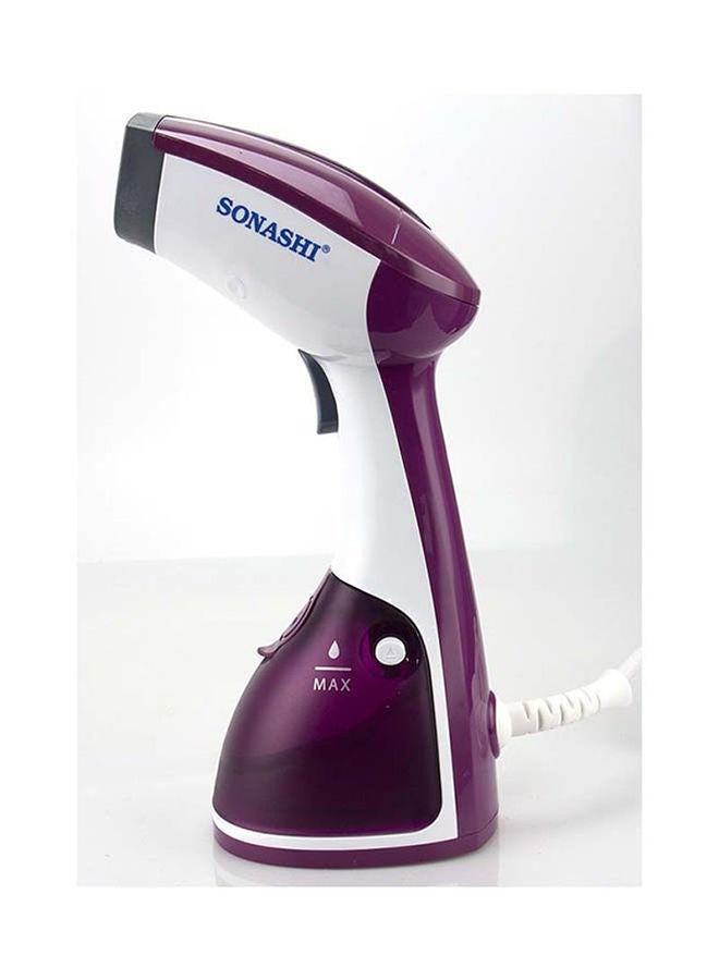 Garment Steam Iron with Water Tank Ultra Easy Wrinkle Remover Steamer Portable Travel-Friendly 16 Max Handheld 250 ml 1100 W SGS-315 Purple