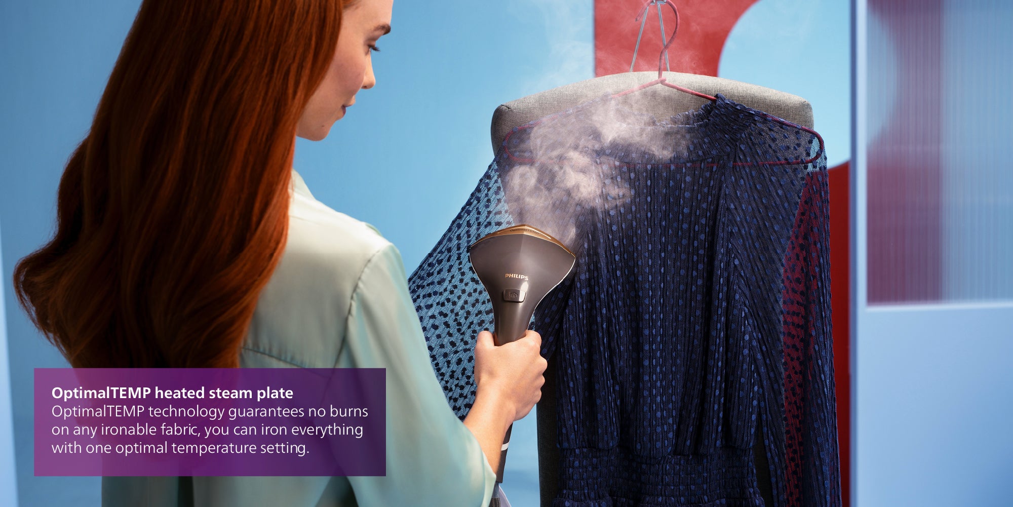 All-in-One Ironing Solution 8000 Series - 90g/min Continuous Steam, 5+ ECO Steam Settings, Tilting StyleBoard & Integrated Wheels, 2200 W GC628/86 Grey/White