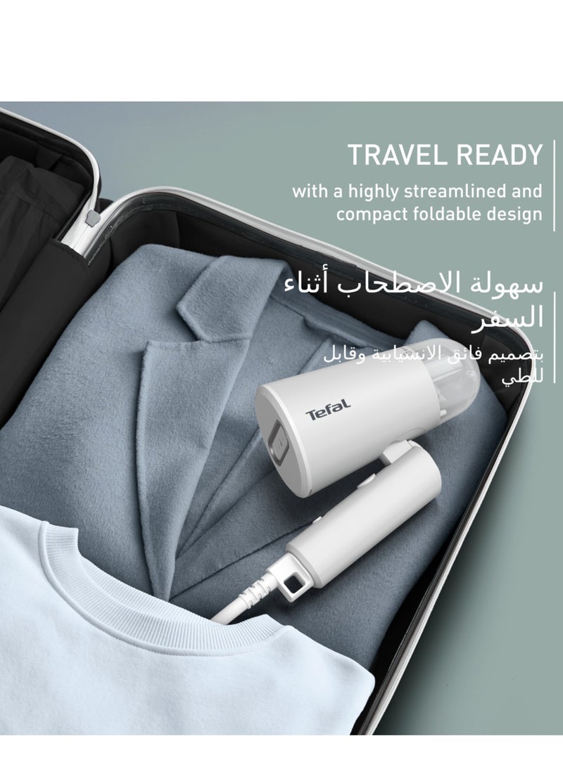 Garment Steamer | Origin Travel Handheld Garment Steamer | Travel-Friendly Foldable | Steamers Clothes | 25-Seconds Heat-Up Time | 2 Years Warranty 70 ml 1200 W DT1020G0 White